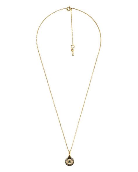 Michael Kors Custom Kors Evil Eye Necklace in 14K Gold